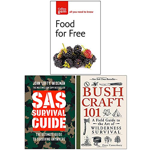Beispielbild fr Food For Free, SAS Survival Guide, Bushcraft 101 Collection 3 Books Set zum Verkauf von GF Books, Inc.