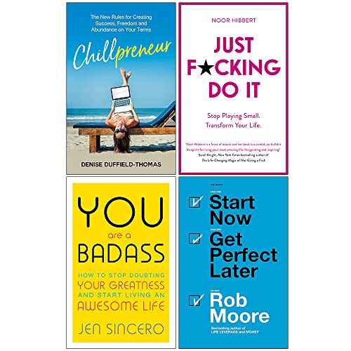Stock image for Chillpreneur, Just F*cking Do It, You Are a Badass, Start Now Get Perfect Later 4 Books Collection Set for sale by Books Unplugged