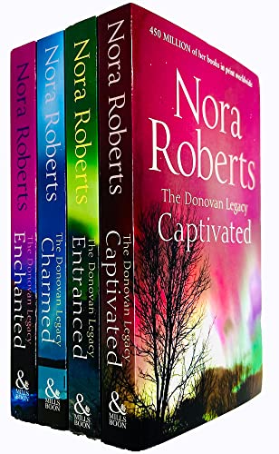 Imagen de archivo de Donovan Legacy Series Nora Roberts Collection 4 Books Set (Enchanted, Entranced, Captivated, Charmed) a la venta por Revaluation Books