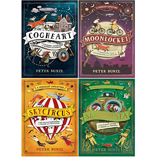 Stock image for Cogheart Adventures Series (Vol 1-4) 4 Books Collection Set by Peter Bunzl for sale by Revaluation Books