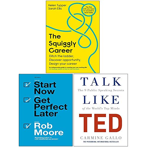 Stock image for The Squiggly Career, Start Now Get Perfect Later, Talk Like TED 3 Books Collection Set for sale by Revaluation Books