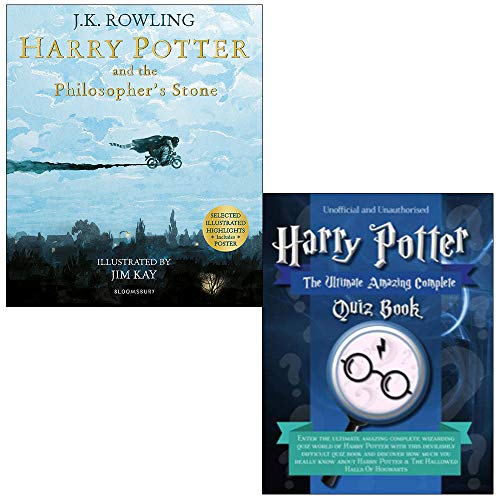 9789123938506: Harry Potter e la pietra filosofale: edizione illustrata (Harry Potter Illustrated Edtn) e Harry Potter non ufficiale - Il fantastico libro completo dei quiz con 2 set di raccolte di libri