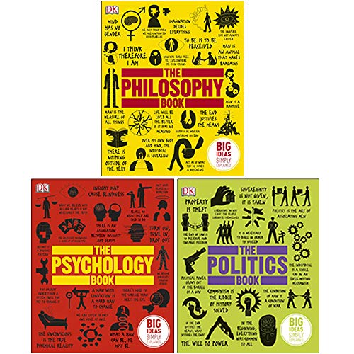 9789123942831: The Philosophy Book, The Psychology Book, The Politics Book 3 Books Collection Set