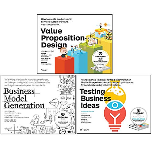 Stock image for Alexander Osterwalder 3 Books Collection Set (Value Proposition Design, Business Model Generation, Testing Business Ideas) for sale by dsmbooks