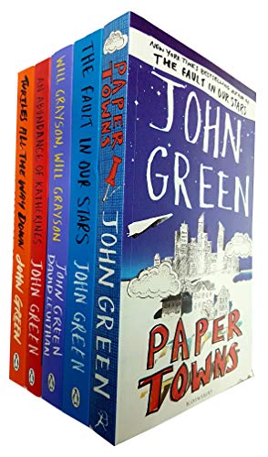 Stock image for John Green 5 Books Collection Set (Paper Towns, The Fault in Our Stars,Will Grayson, Will Grayson, An Abundance of Katherines, Turtles All the Way Down) for sale by Revaluation Books