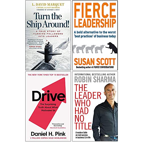 Stock image for Turn The Ship Around, Fierce Leadership, Drive Daniel Pink, The Leader Who Had No Title 4 Books Collection Set for sale by Books Unplugged