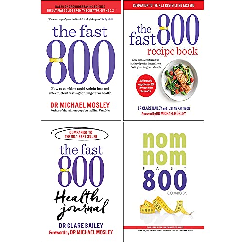 Stock image for The Fast 800 Health Journal, The Fast 800, The Fast 800 Recipe Book 3 Books Collection Set for sale by Revaluation Books