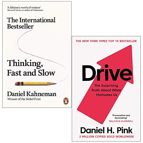 9789123951505: Thinking, Fast and Slow By Daniel Kahneman & Drive: The Surprising Truth About What Motivates Us by Daniel H. Pink 2 Books Collection Set