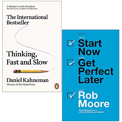 9789123951512: Thinking, Fast and Slow By Daniel Kahneman & Start Now. Get Perfect Later by Rob Moore 2 Books Collection Set
