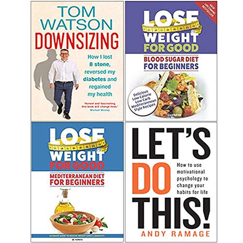 Stock image for Downsizing [Hardcover], Lose Weight For Good Blood Sugar Diet For Beginners, Lose Weight For Good Mediterranean Diet For Beginners, Let's Do This 4 Books Collection Set for sale by Revaluation Books