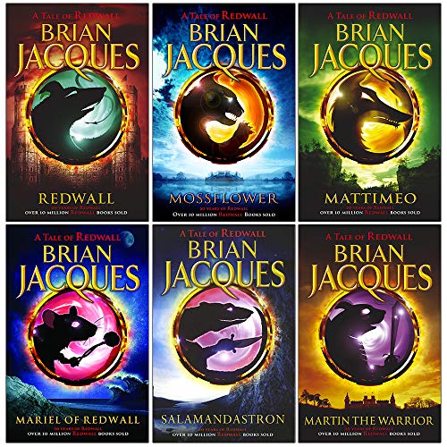 Stock image for Redwall Book Series 1 to 6 Books Collection Set By Brian Jacques (Redwall, Mossflower, Mattimeo, Mariel Of Redwall, Salamandastron, Martin the Warrior) for sale by Revaluation Books