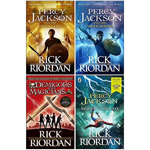 9789123962891: Rick Riordan Collection 4 Books Set (Percy Jackson and the Greek Gods, Percy Jackson and the Greek Heroes, Demigods & Magicians [Hardcover], Percy Jackson and the Singer of Apollo)