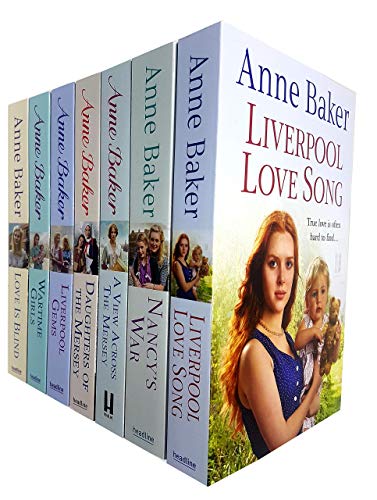 Stock image for Anne Baker Collection 7 Books Set (Daughters of the Mersey, Liverpool Love Song, Liverpool Gems, Nancy's War, Love is Blind, Wartime Girls, A View Across the Mersey) for sale by Books Unplugged