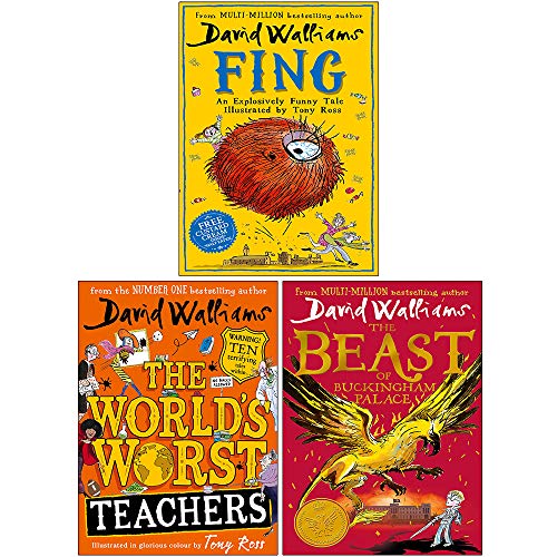 Stock image for David Walliams Collection 3 Books Set (Fing, The World s Worst Teachers, The Beast of Buckingham Palace) for sale by Revaluation Books