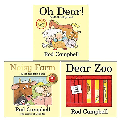 Stock image for Rod Campbell Lift the Flap Collection 3 Books Set (Oh Dear, Noisy Farm, Dear Zoo) for sale by Books Unplugged