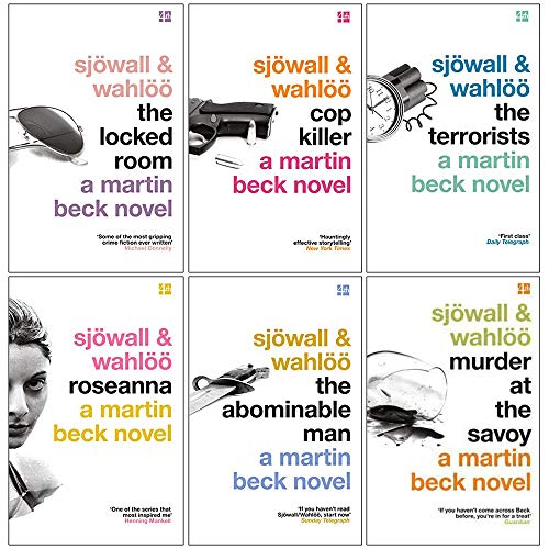 Stock image for Martin Beck Series Collection 6 Books Set (The Locked Room, Cop Killer, The Terrorists, Roseanna, The Abominable Man, Murder at the Savoy) for sale by GF Books, Inc.