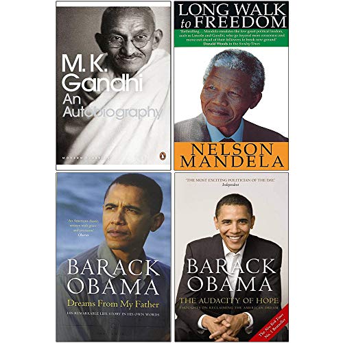 9789123972395: The Story of My Experiments with Truth, Long Walk To Freedom, Dreams From My Father, The Audacity Of Hope 4 Books Collection Set