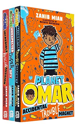 Stock image for Planet Omar Series 2 Books Collection Set By Zanib Mian (Accidental Trouble Magnet, Unexpected Super Spy) for sale by Revaluation Books