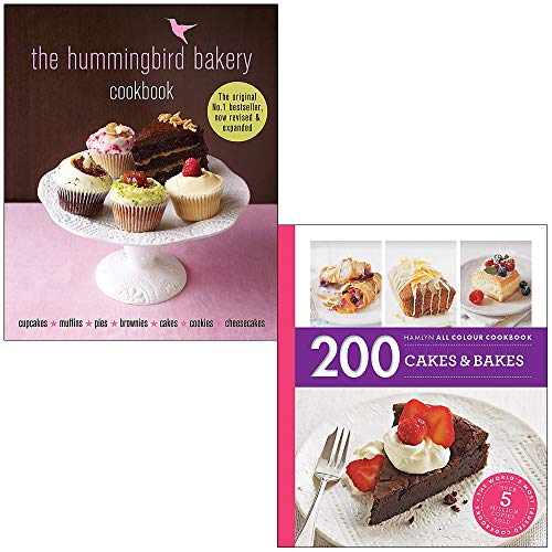 Stock image for The Hummingbird Bakery Cookbook By Tarek Malouf & 200 Cakes & Bakes By Sara Lewis 2 Books Collection Set for sale by GF Books, Inc.