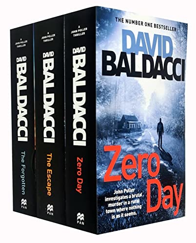 Stock image for David Baldacci John Puller Series 3 Books Collection Set (Zero Day, The Forgotten, The Escape) for sale by Vive Liber Books