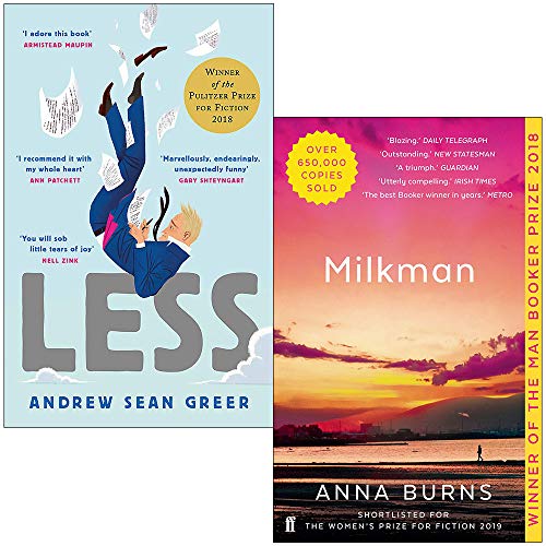Stock image for Less By Andrew Sean Greer & Milkman By Anna Burns 2 Books Collection Set for sale by GF Books, Inc.
