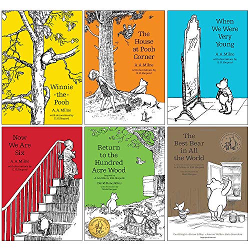 Beispielbild fr Winnie-the-Pooh Classic Collection 6 Books Set (Winnie-the-Pooh, The House at Pooh Corner,When We Were Very Young,Now We Are Six,Return to the Hundred Acre Wood [Hardcover],Best Bear in all the World) zum Verkauf von Books Unplugged