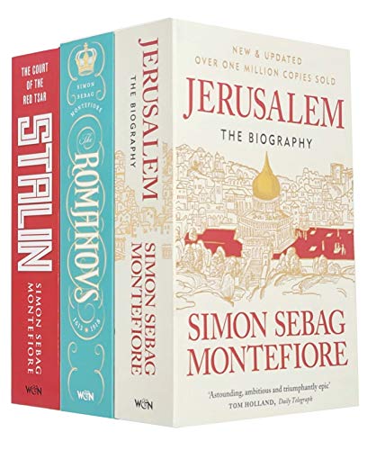 Imagen de archivo de Simon Sebag Montefiore Collection 3 Books Set (The Romanovs 1613-1918, Stalin The Court of the Red Tsar, Jerusalem The Biography) a la venta por Front Cover Books