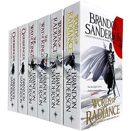 Imagen de archivo de The Stormlight Archive Series 6 Books Collection Set by Brandon Sanderson (Words of Radiance Part 1 2, The Way of Kings Part 1 2 Oathbringer Part 1 2) a la venta por Front Cover Books