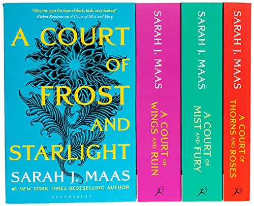 Stock image for A Court of Thorns and Roses Series Sarah J. Maas 4 Books Collection Set (A Court of Thorns and Roses, A Court of Mist and Fury, A Court of Wings and Ruin, A Court of Frost and Starlight) for sale by Pieuler Store