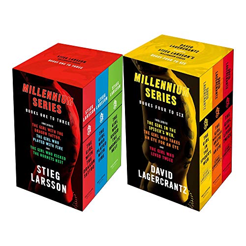 Stock image for Millennium series 6 Books Complete Collection Box Set by Stieg Larsson & David Lagercrantz (Books 1 - 6) for sale by GF Books, Inc.