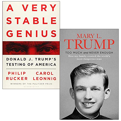 Stock image for A Very Stable Genius: Donald J. Trump's Testing of America & Too Much and Never Enough 2 Books Collection Set for sale by GF Books, Inc.