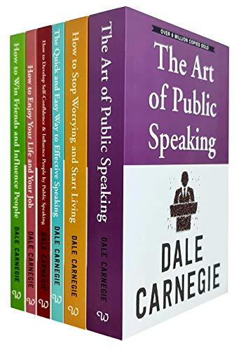 Stock image for Dale Carnegie Collection 6 Books Set (The Art of Public Speaking, How To Stop Worrying And Start Living, The Quick And Easy Way To Effective Speaking, How To Enjoy Your Life And Job and More) for sale by Books Unplugged