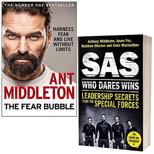 9789124031220: The Fear Bubble & SAS Who Dares remporte les secrets de leadership des forces spciales par Anthony Middleton, ensemble de 2 livres
