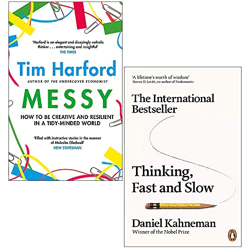 9789124038007: Messy By Tim Harford & Thinking Fast and Slow By Daniel Kahneman 2 Books Collection Set