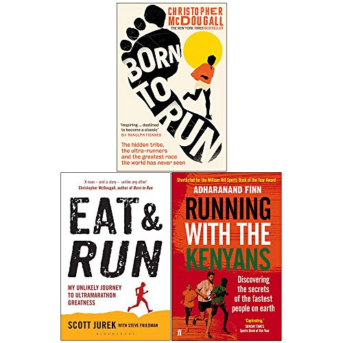 Stock image for Born to Run, Eat and Run, Running with the Kenyans 3 Books Collection Set for sale by Books Unplugged
