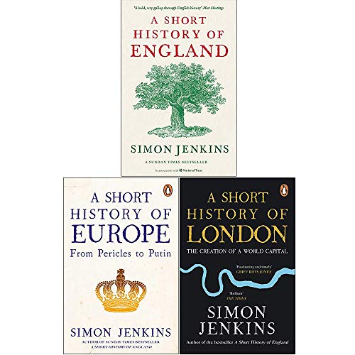 Stock image for Simon Jenkins 3 Books Collection Set (A Short History of England, A Short History of Europe, A Short History of London) for sale by Book Deals