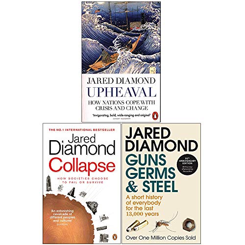 Stock image for Jared Diamond 3 Books Collection Set(Upheaval, Collapse Guns, Germs and Steel) [Paperback] Jared Diamond and Upheaval By Jared Diamond for sale by AFFORDABLE PRODUCTS