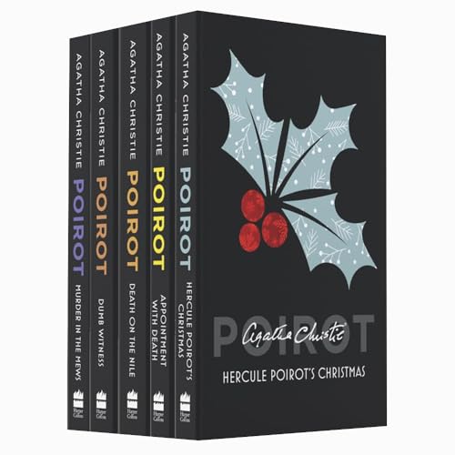 Stock image for Hercule Poirot Series 5 Books Collection Set By Agatha Christie (Death on the Nile, Murder in the Mews, Appointment with Death, Hercule Poirot's Christmas, Dumb Witness) for sale by GF Books, Inc.