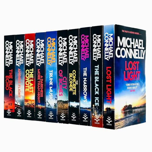 Stock image for Michael Connelly Harry Bosch Series 10 Books Collection Set(Lost Light, City of Bones, A Darkness More Than Night, The Black Ice, Angels Fight, The Concrete Blonde, The Narrows, The Last Coyote, Trunk Music, The Black Echo) for sale by GF Books, Inc.