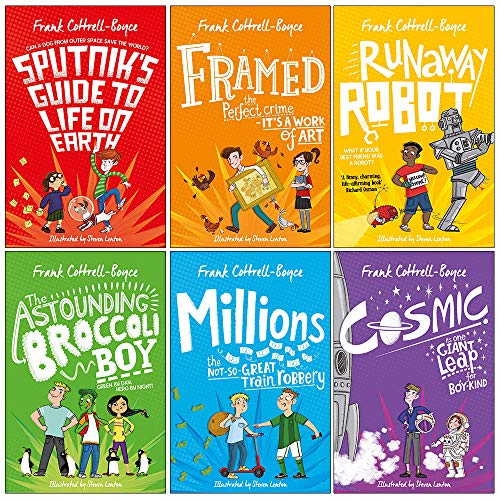 Stock image for Frank Cottrell Boyce Collection 6 Books Set (Sputnik's Guide to Life on Earth, Framed, Runaway Robot, The Astounding Broccoli Boy, Millions, Cosmic) for sale by Books Unplugged