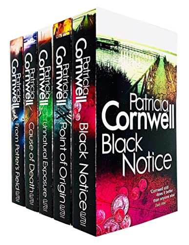 Stock image for Kay Scarpetta Series 6-10: 5 Books Collection Set by Patricia Cornwell (From Potter's Field, Cause Of Death, Unnatural Exposure, Point Of Origin, Black Notice) for sale by Vive Liber Books