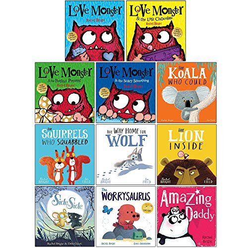 Beispielbild fr Rachel Bright Collection 11 Books Set (Love Monster, Last Chocolate, Perfect Present, Scary Something, Koala Who Could, Squirrels Who Squabbled, Way Home For Wolf, Lion Inside, Side by Side and More) zum Verkauf von Book Deals