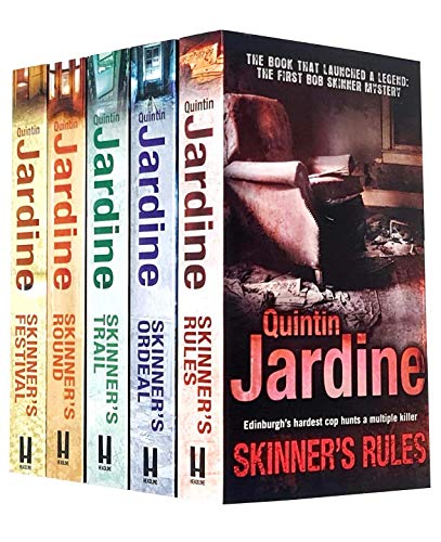 Imagen de archivo de Quintin Jardine Bob Skinner Mysteries Series 5 Books Collection Set (Skinner's Rules, Skinner's Ordeal, Skinner's Trail, Skinner's Round, Skinner's Festival) a la venta por Bookmonger.Ltd