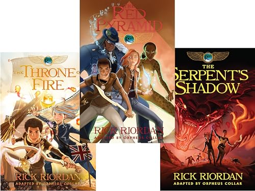Stock image for Kane Chronicles Graphic Novels 3 Books Collection Set By Rick Riordan (The Throne of Fire, The Serpent's Shadow, The Red Pyramid) for sale by SecondSale