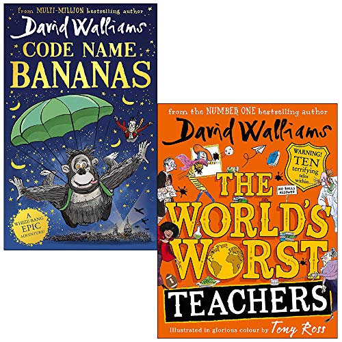 9789124079239: Code Name Bananas & The Worlds Worst Teachers By David Walliams 2 Books Collection Set