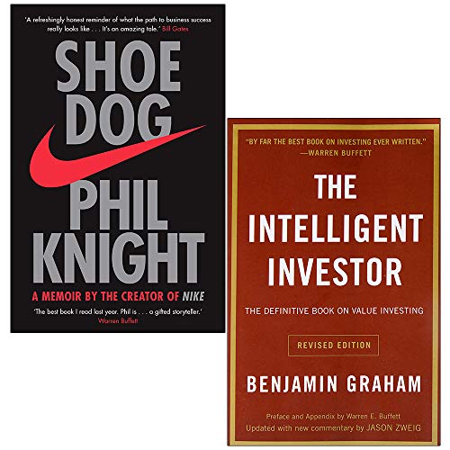 Imagen de archivo de Shoe Dog By Phil Knight & Intelligent Investor By Benjamin Graham 2 Books Collection Set a la venta por Books Unplugged