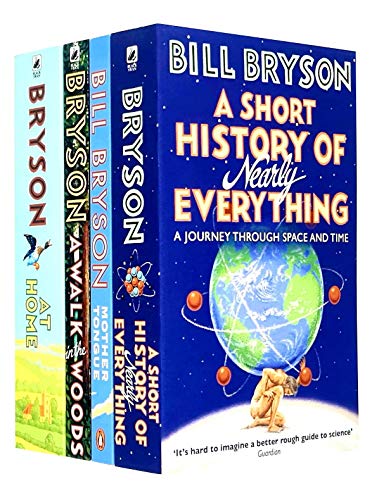 Beispielbild fr Bill Bryson Collection 4 Books Set (A Short History of Nearly Everything, Mother Tongue, A Walk In The Woods, At Home) zum Verkauf von GF Books, Inc.