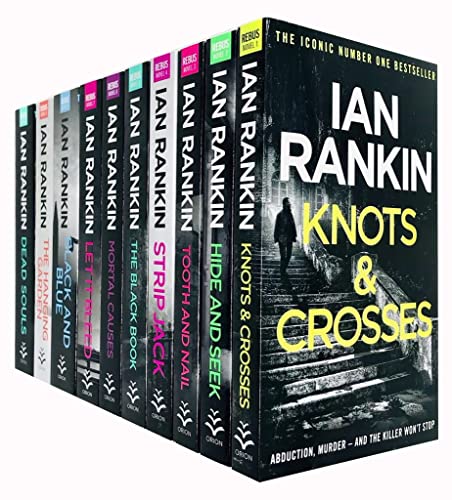 Stock image for Ian Rankin Inspector Rebus Series Collection 10 Books Set (Knots And Crosses, Hide And Seek, Tooth And Nail, Strip Jack, The Black Book, Mortal Causes, Let It Bleed, Black And Blue, The Hanging Garden & Dead Souls) for sale by Vive Liber Books