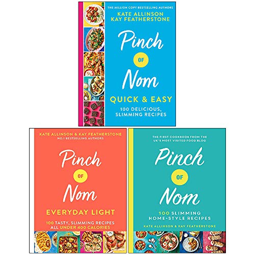 Stock image for Pinch of Nom Collection 3 Books Set By Kay Featherstone & Kate Allinson (Pinch of Nom Quick & Easy, Pinch of Nom Everyday Light, Pinch of Nom) for sale by Books Unplugged