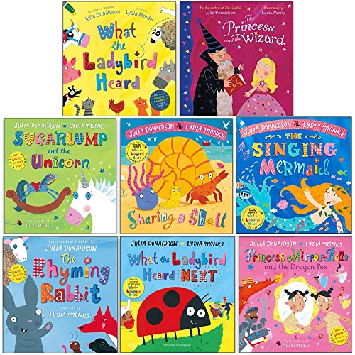 Stock image for What the Ladybird Heard and other Stories Collection Set by Julia donaldson & Lydia Monks (The Princess and the Wizard, Sugarlump and the Unicorn, Princess Mirror-Belle and the Dragon Pox and More) for sale by Books Unplugged